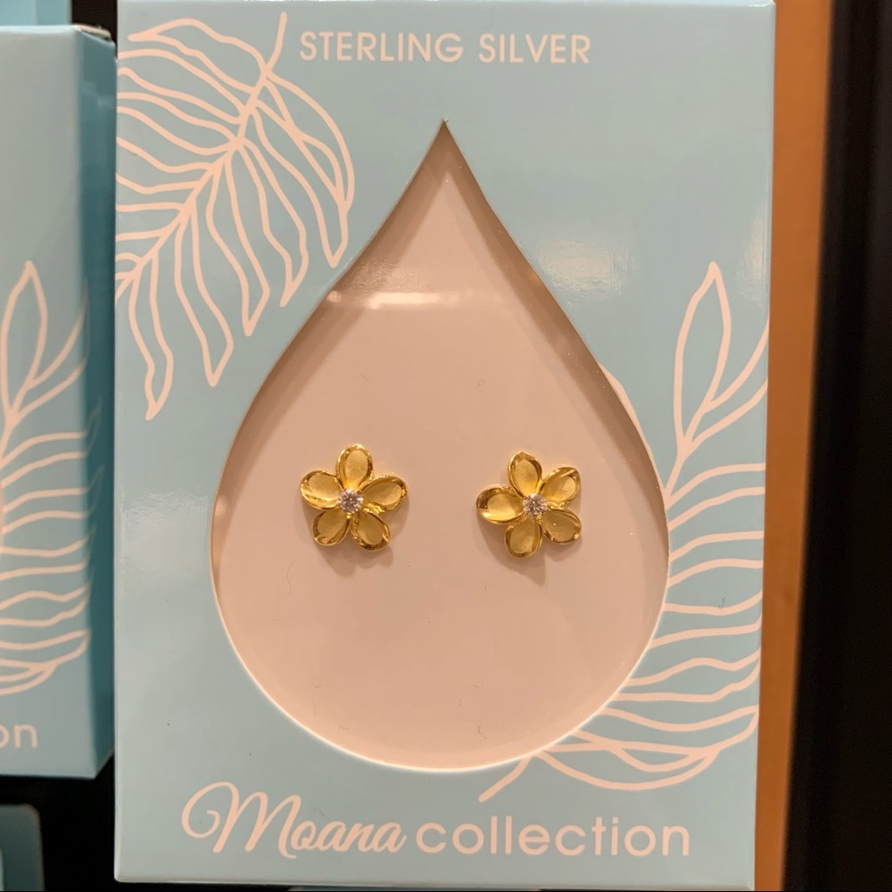 NWT Sterling silver hawaii earrings - large